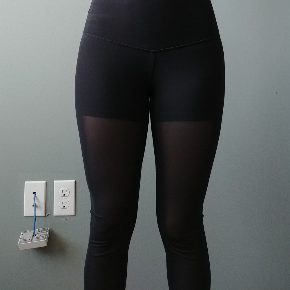 Fabletics High-Waisted Pureluxe Mesh Leggings